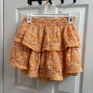 Aerie rock n ruffle mini skirt